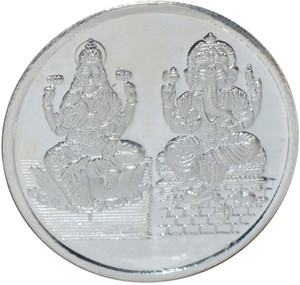 Kataria Jewellers Lakshmi Ganesha S 999 10 g Silver Coin
