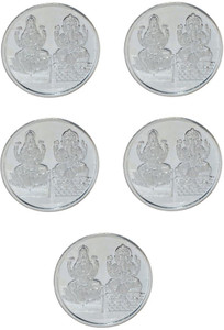 Kataria Jewellers Lakshmi Ganesha S 999 10 g Silver Coin