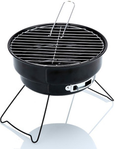 Sukot Portable Charcoal Grill BBQ Barbecue For Garden Picnic Party Camping Indoor & outdoor Color ( Blue Red Or Black ) Any color Dispatched Iron Roast Fork, Salad Fork