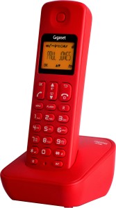 gigaset a100 cordless landline phone(red)