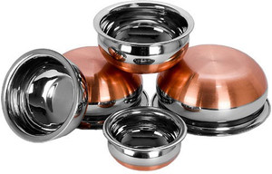 Jalpan Serving & Cookware HANDI Set - 2500ml, 1900ml, 1250ml, 750ml, 500ml,