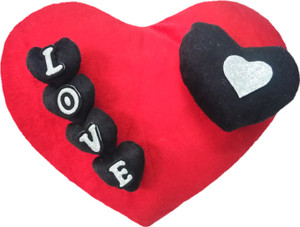 Aparshi (Combo pack of 4) Adorable heart cushion stuffed soft toy 4DQ22 - 32 cm