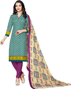 Drapes Cotton Printed Salwar Suit Dupatta Material