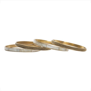 The Indian Handicraft Store Mother of Pearl Bangle Set Price in