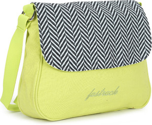 Fastrack Green Sling Bag A0555CNE01 Neon Price in India