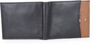 Tommy Hilfiger Men Tan, Black Genuine Leather Wallet