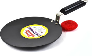 Black Diamond Hard Anodized Roti Tawa - 25 cm - 5 mm Heavy Base - Use Metal Spoons Freely Tawa 25 cm diameter
