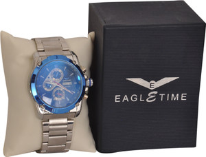 Eagle Time Black Dial Analoague Watch