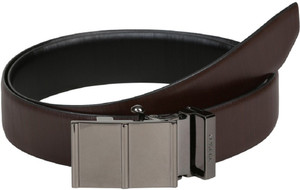 Titan Men Brown Black Genuine Leather 