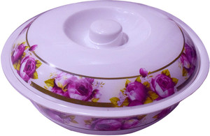 Blossom Trendz Rose Round Melamine Serving Bowl with Lid - 9.5