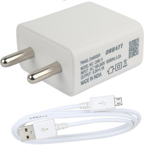 Orbatt 1.1A Fast Charger With Charge & Sync Usb Cable Mobile Charger