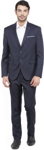 van heusen suit solid men suit VHSU317M05247Dark blue Solid