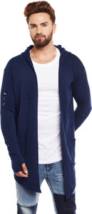 Fugazee Full Sleeve Self Design Men's Sweatshirt