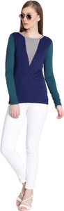 United Colors of Benetton Casual Full Sleeve Solid Women's Multicolor Top