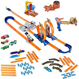 HOT WHEELS Track Builder System Mega Set Vehicle 200 Pcs Track