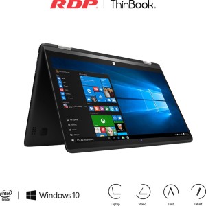 RDP ThinBook Atom Quad Core 7th Gen - (2 GB/32 GB EMMC Storage/Windows 10) 1110 2 in 1 Laptop(11.6 inch, Black, 1.25 kg)