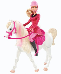 BARBIE Her Sisters in a Pony Tale Train and Ride Horse Playset