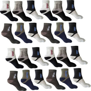 om trading Men & Women Solid Ankle Length Socks