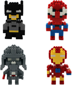 Tootpado Micro Blocks 3000 Pieces 6 Side Connectors - 200 Each of 15 Colors (TNGb150) - Small Building Block Set Pixel Bricks