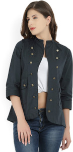 People 3/4th Sleeve Solid Women's Jacket