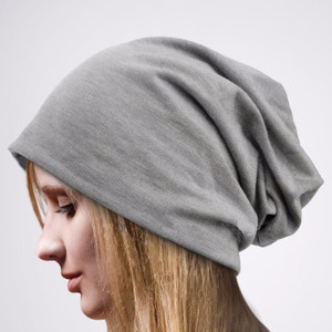 BEZAL Cool Look Grey Plain Solid Grey Color Beanie Cap Free Size Cap