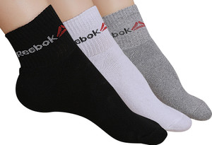 Reebok Men & Women Solid Ankle Length Socks