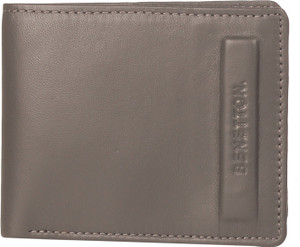 benetton men's leather wallet price