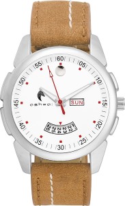 Ashwa JM - 1003 White Dial Day and Date Analog Watch  - For Boys