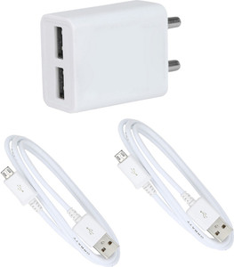 Orbatt 2.1A Fast Charger With Two Charge & Sync Usb Cables Mobile Charger