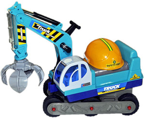 Babysid Collections Ride on Construction Crane with Helmet and Non