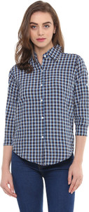 Mayra Women's Checkered Casual Multicolor Shirt