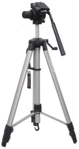 Mezire 105 Cm Long Stand - Super Light Tripod Kit (Black, Silver, Supports Up to 1000 g) Tripod