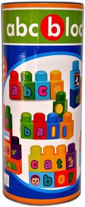 Bonkerz Educational ABC Shapes and Colors Learning Blocks Set For Kids