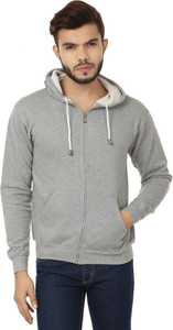 Adbucks Full Sleeve Solid Men's Sweatshirt