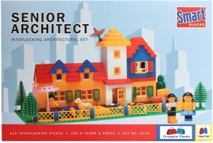 GRAPPLE DEALS Smart Blocks Senior Architect- Interlocking Architectural Set For Kids.