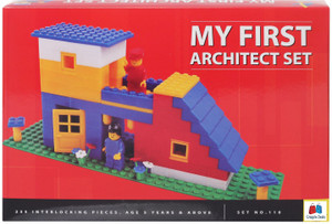 GRAPPLE DEALS Smart Blocks My First Architect Set - Interlocking Architectural Set For Kids.(Multicolor)