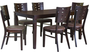@home by Nilkamal Fern Solid Wood 6 Seater Dining Set
