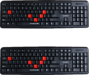 Quantum QHM7403 2 Combo Keyboard (COMBO) Wired USB Multi-device Keyboard