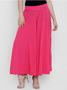 CREPE Flared Women's Pink Trousers