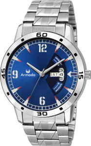 Armado AR-099-BLU Stylish Day n Date Series Watch - For Men