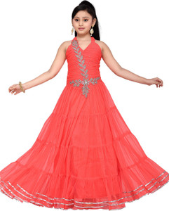 Aarika Girls Silver Color Gown G788SILVER22  Amazonin Clothing   Accessories