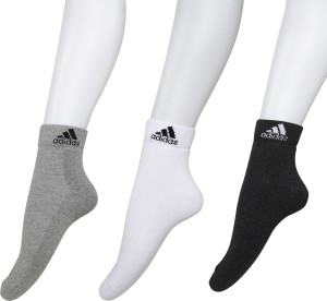 Adidas Men & Women Solid Ankle Length Socks