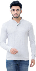 GRAND STITCH Full Sleeve Solid Men's Sweatshirt