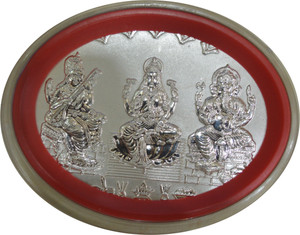 Kataria Jewellers Lakshmi Ganesh Saraswati S 999 10 g Silver Coin