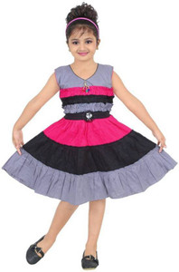 Singham Girls Midi/Knee Length Casual Dress
