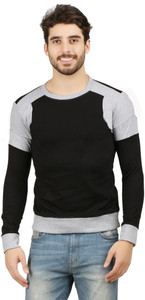 THE ARCHER Full Sleeve Self Design Men Sweatshirt