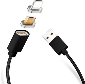 TASLAR Magnetic Charging Cable 1.2 m 3 in 1 Detachable Micro usb