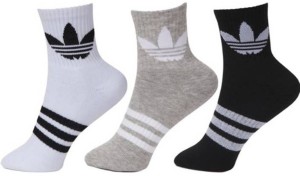 Adidas Men Striped Ankle Length Socks
