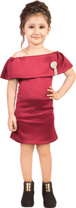 Addyvero Girls Midi/Knee Length Party Dress