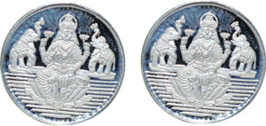 Kataria Jewellers Laxmi Mata S 999 1 g Silver Coin